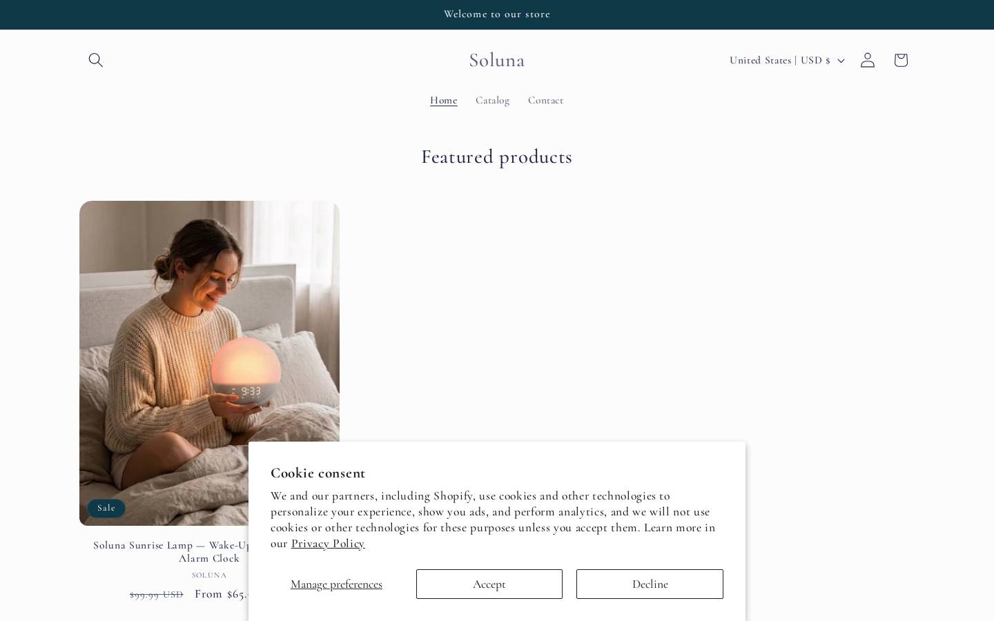 soolunova.com homepage screenshot
