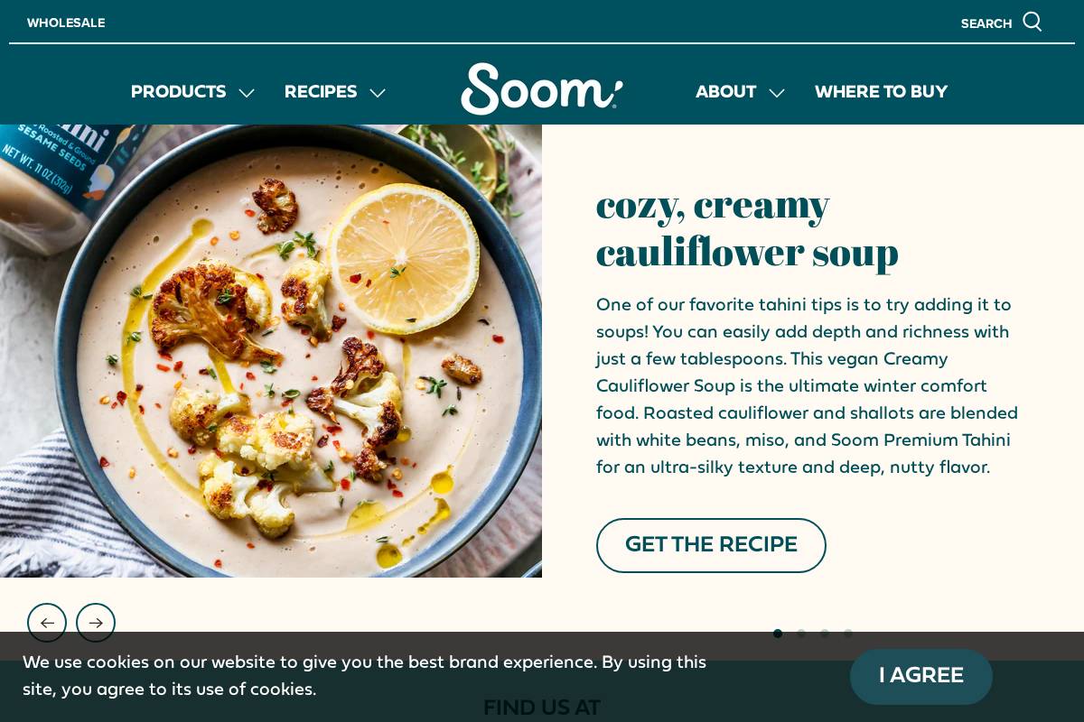 soomfoods.com homepage screenshot