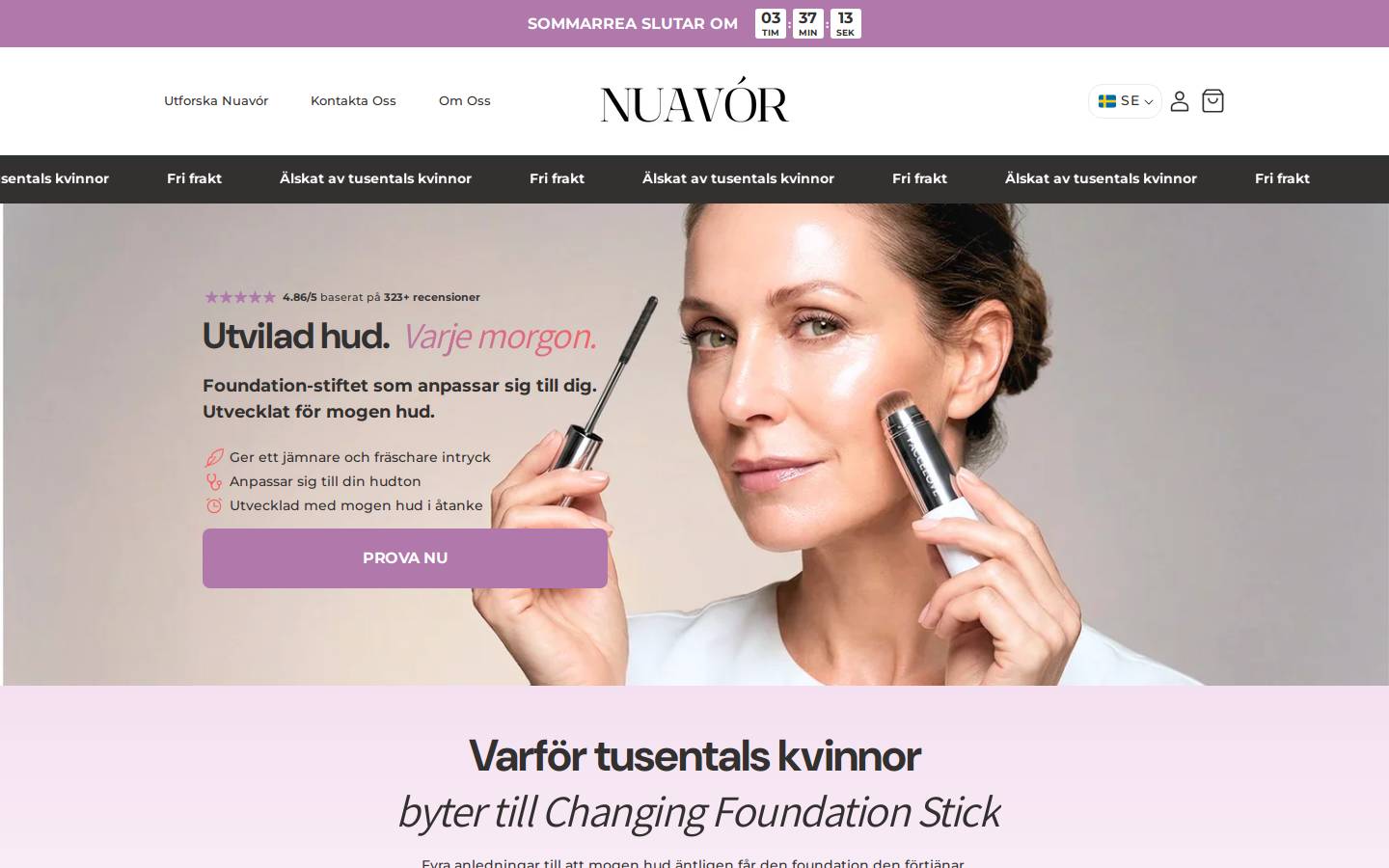 Soothe homepage screenshot