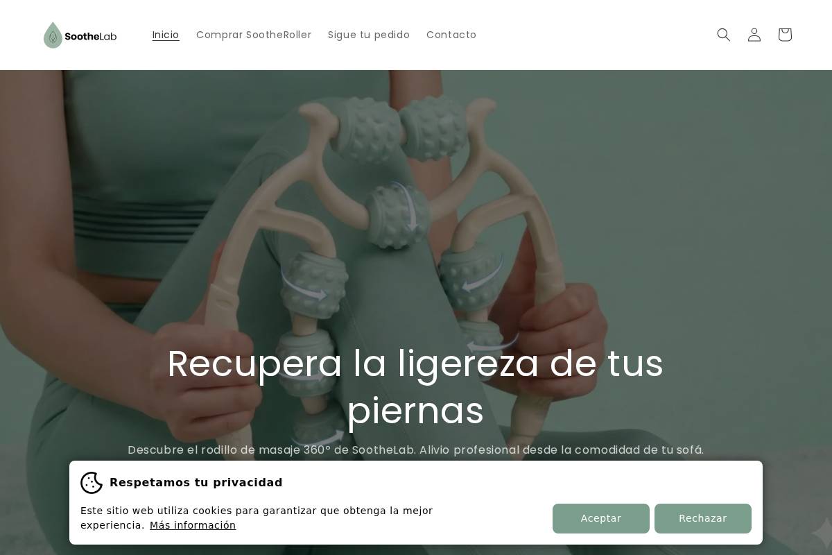 soothelab.es homepage screenshot