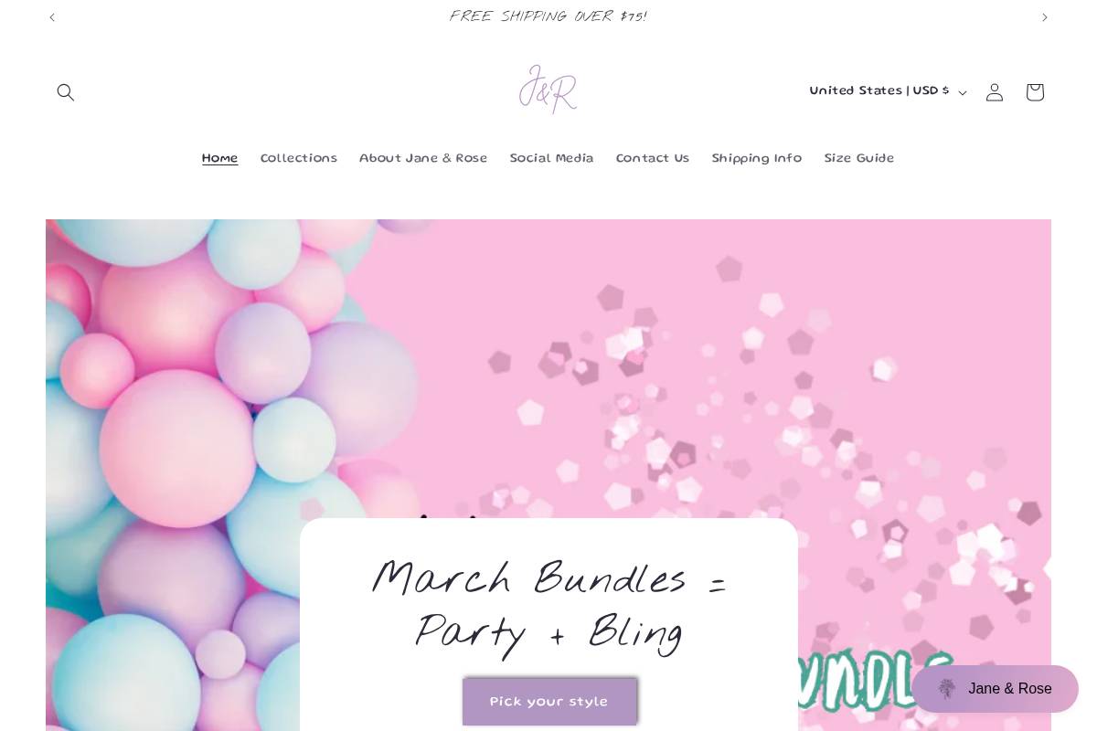 sophiajane.net homepage screenshot