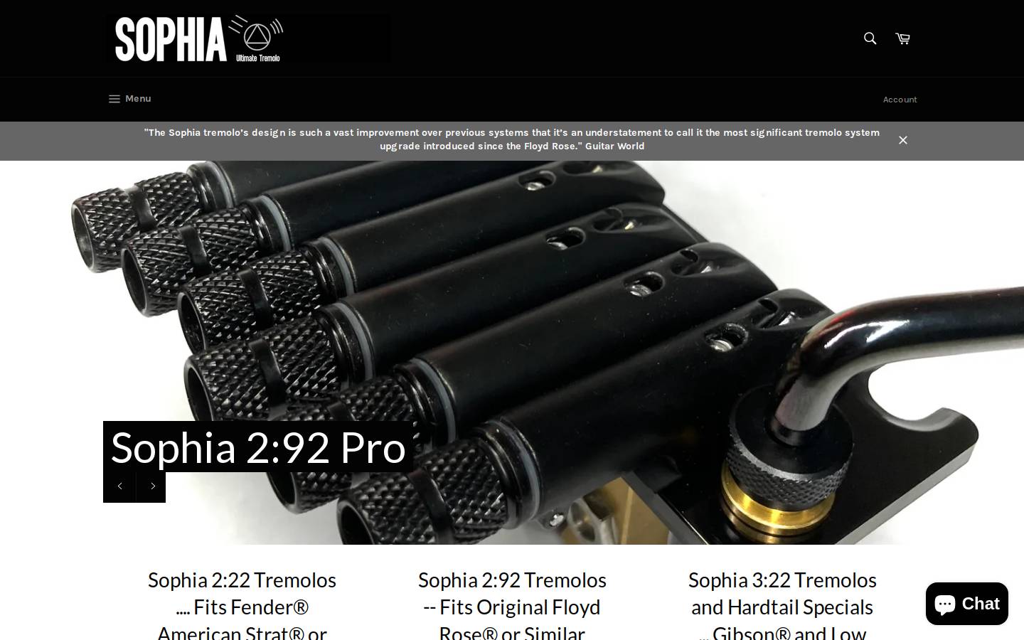 sophiatremolos.com homepage screenshot