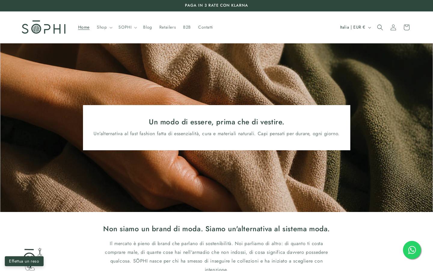 Sophiconcept homepage screenshot