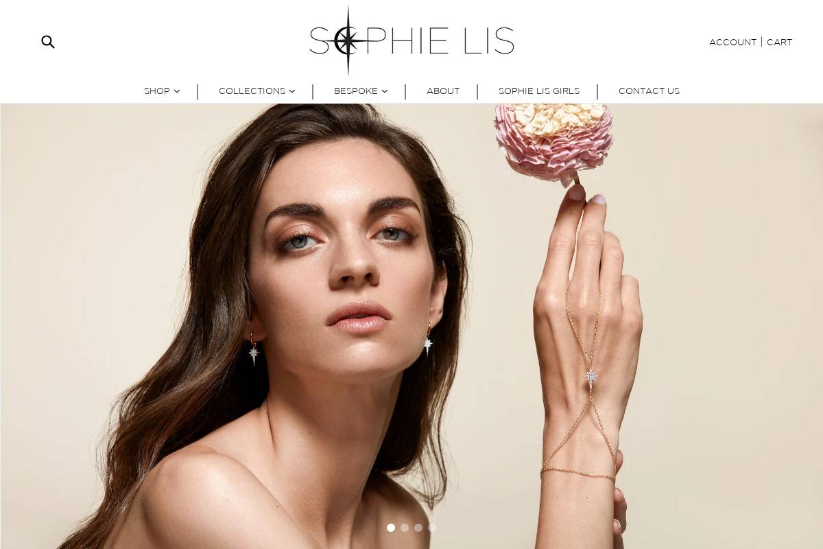 Sophielis homepage screenshot