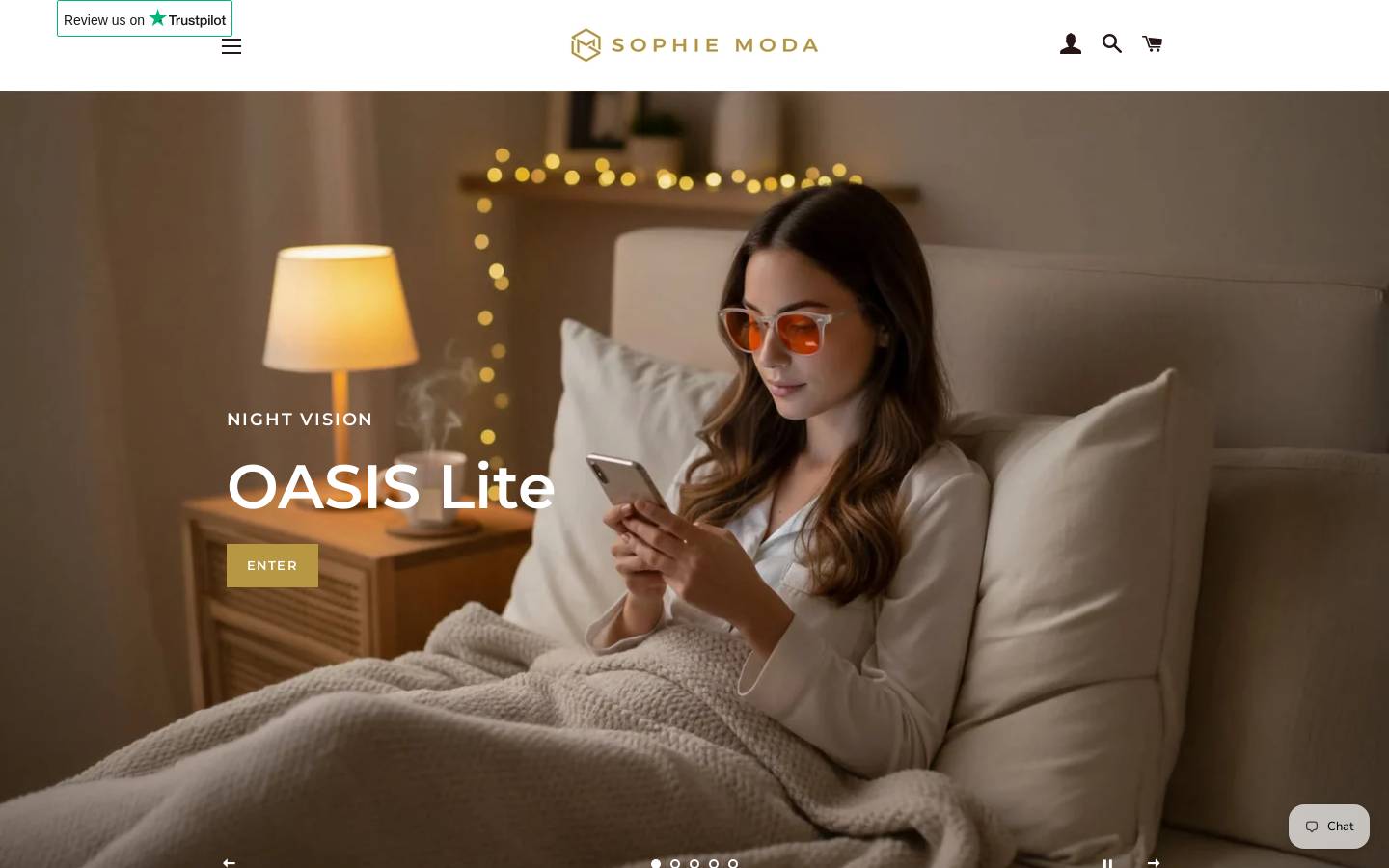 Sophie Moda ZA homepage screenshot