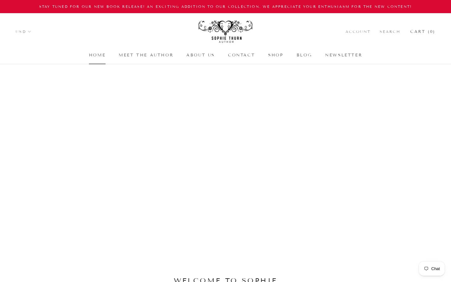 sophiethurn.com homepage screenshot