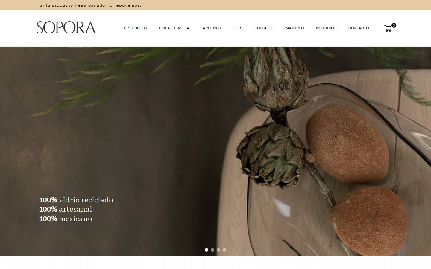 sopora.mx homepage screenshot