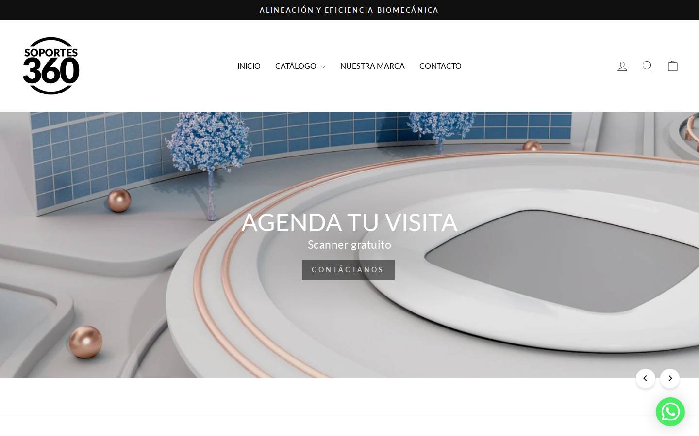 soportes360.cl homepage screenshot
