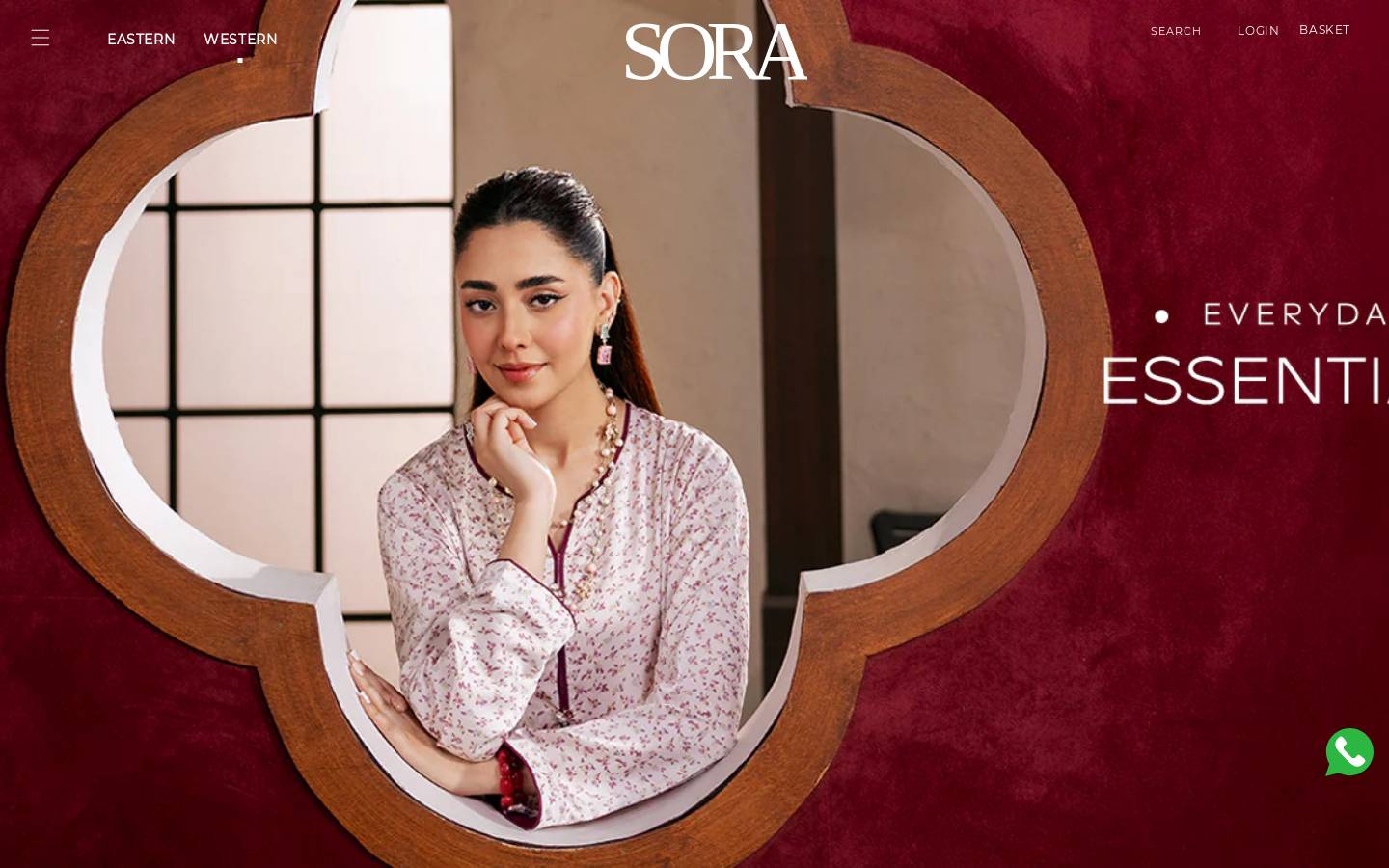 sora-retail.com homepage screenshot