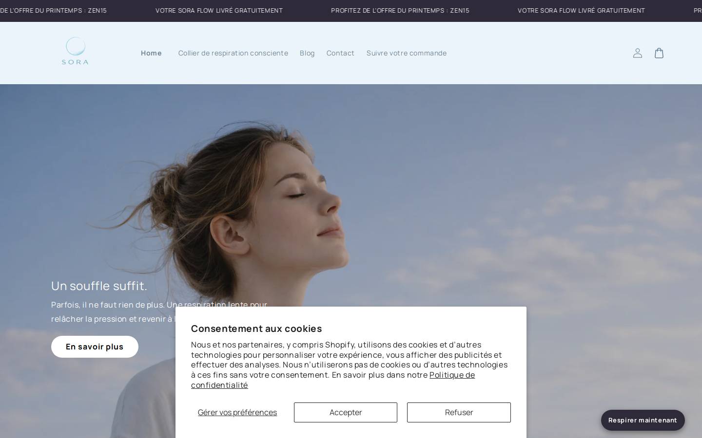 sora-zen.com homepage screenshot