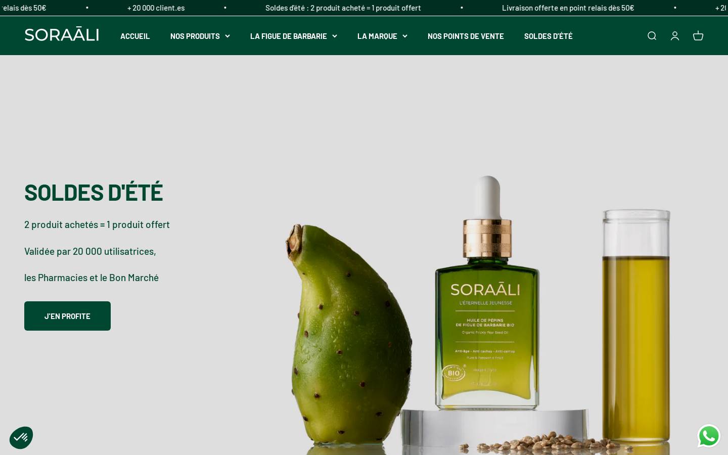 SORAĀLI homepage screenshot