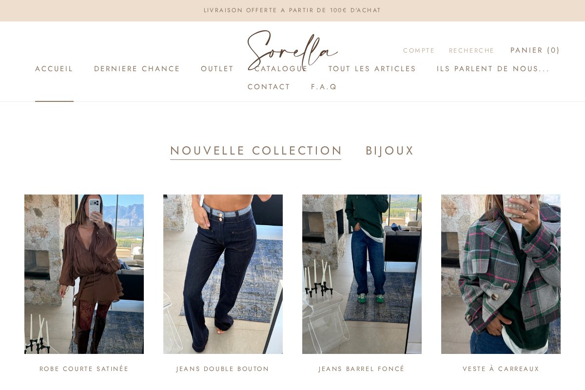 sorella.shop homepage screenshot