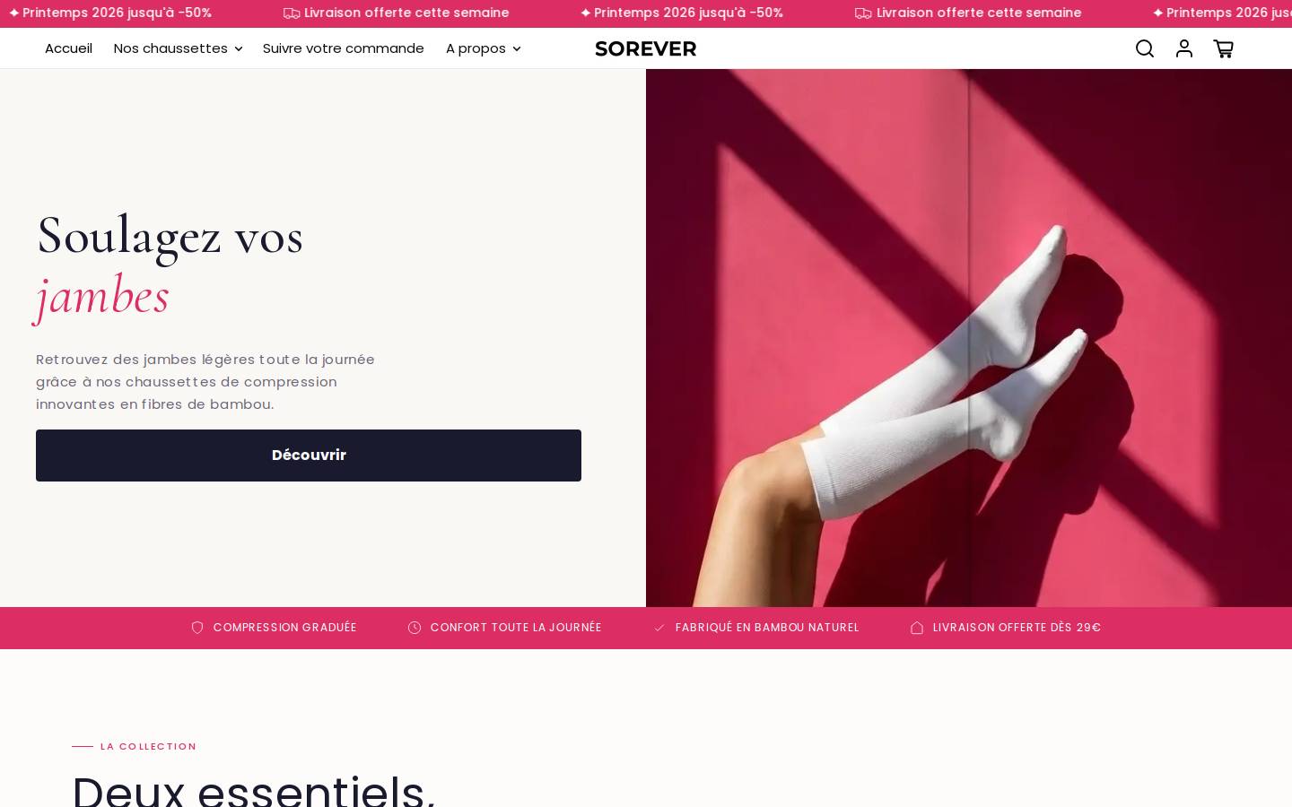 sorever.com homepage screenshot