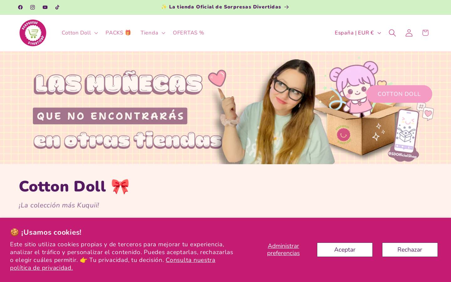 Sorpresasdivertidas homepage screenshot