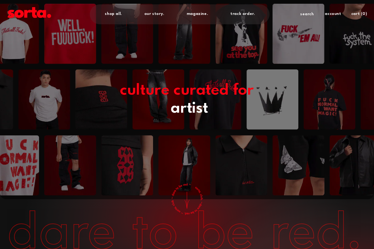 sorta.club homepage screenshot