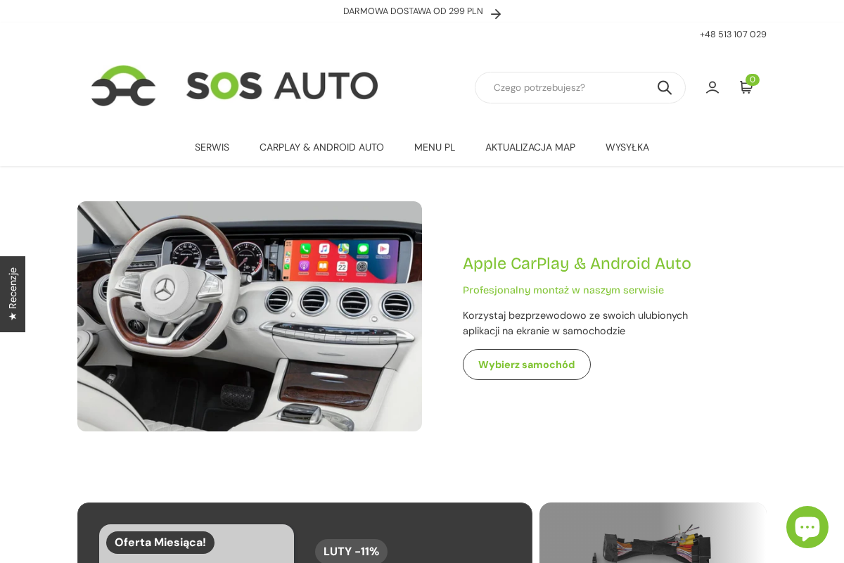 SOS AUTO homepage screenshot