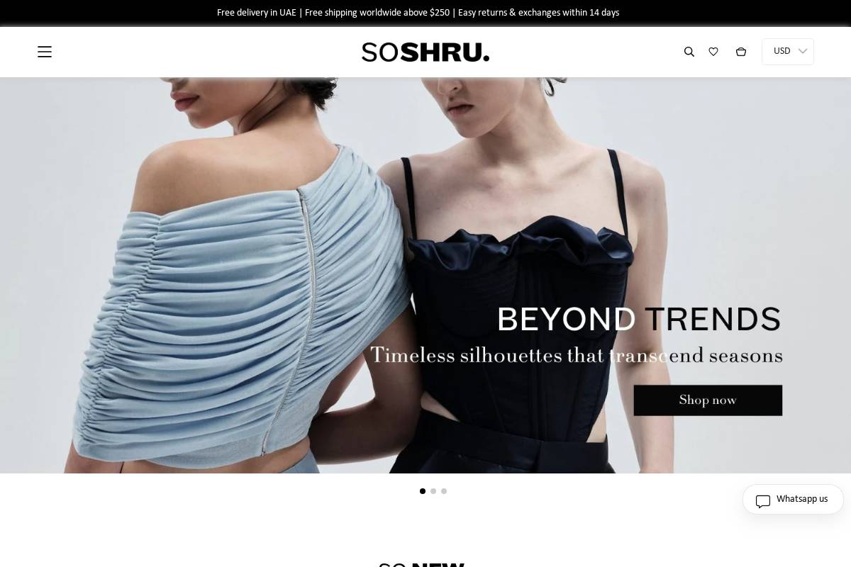 soshru.com homepage screenshot