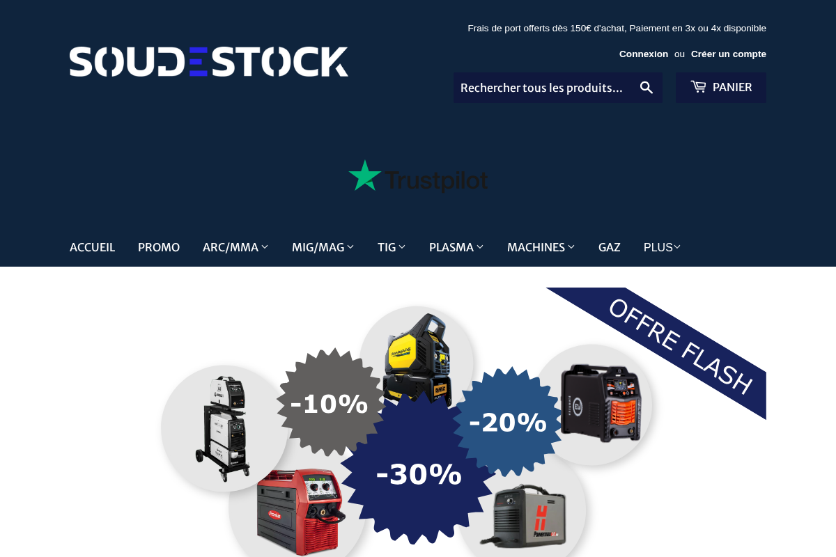 Soudestock homepage screenshot