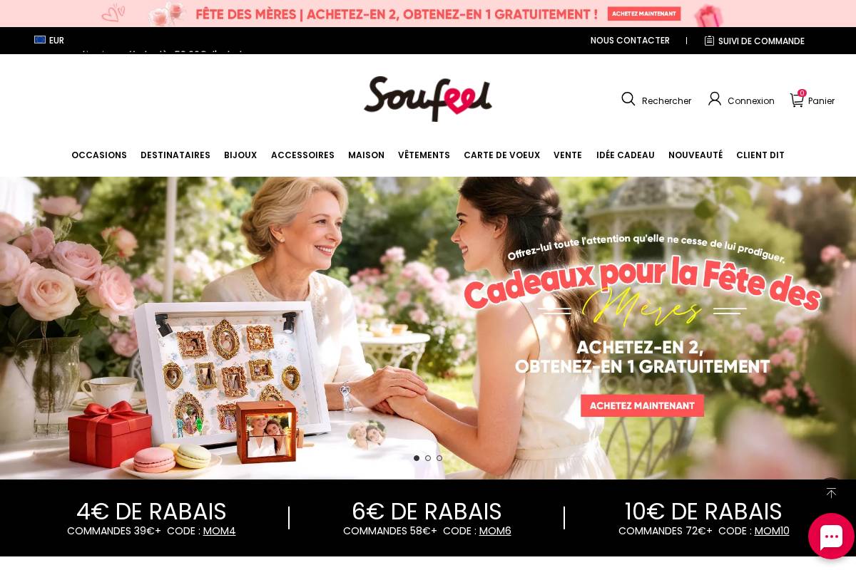 SOUFEEL France homepage screenshot
