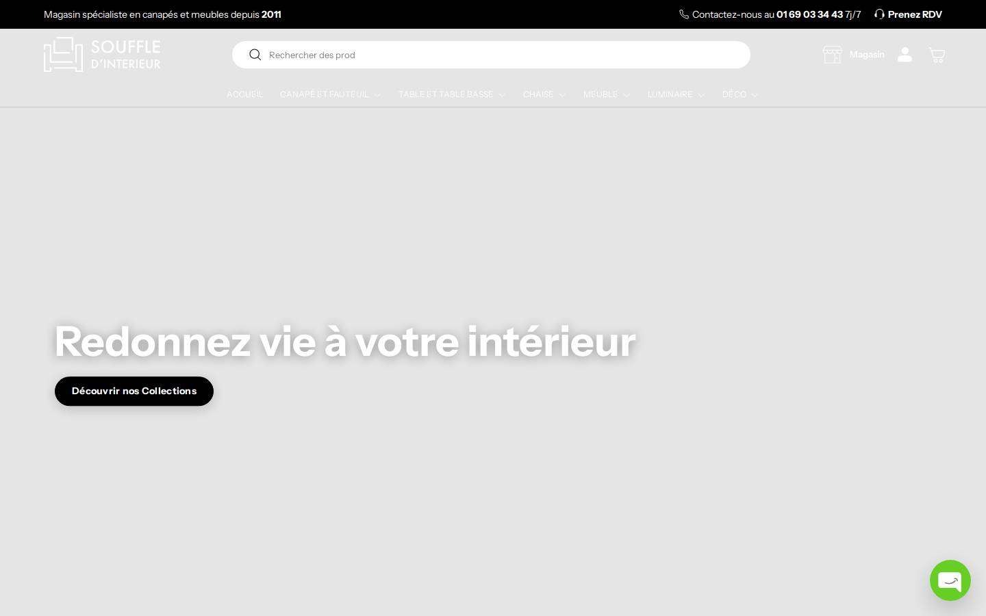 Souffleinterieur homepage screenshot