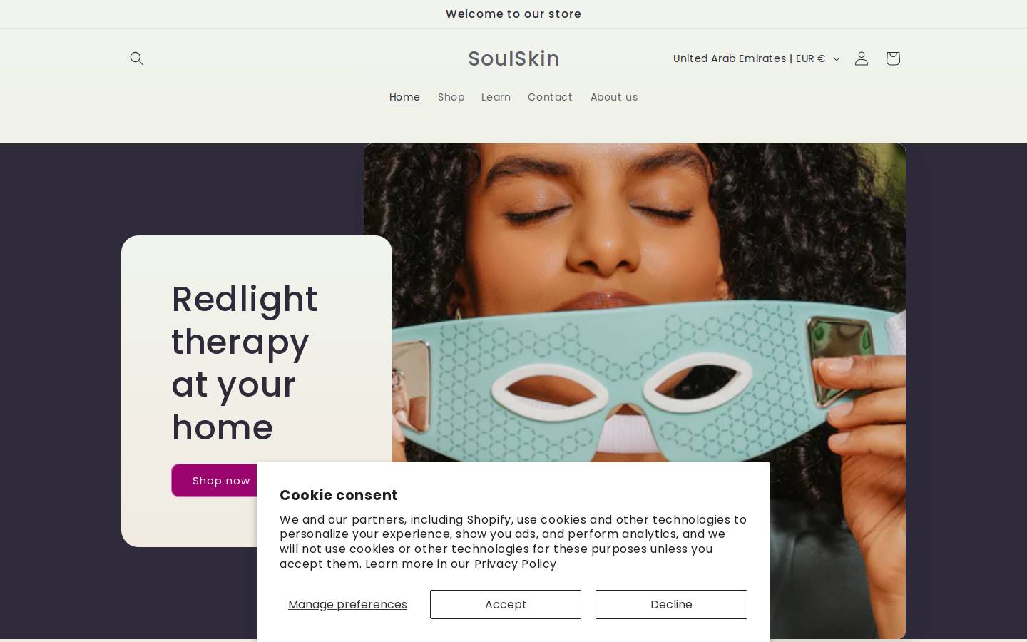 soul-skin.com homepage screenshot