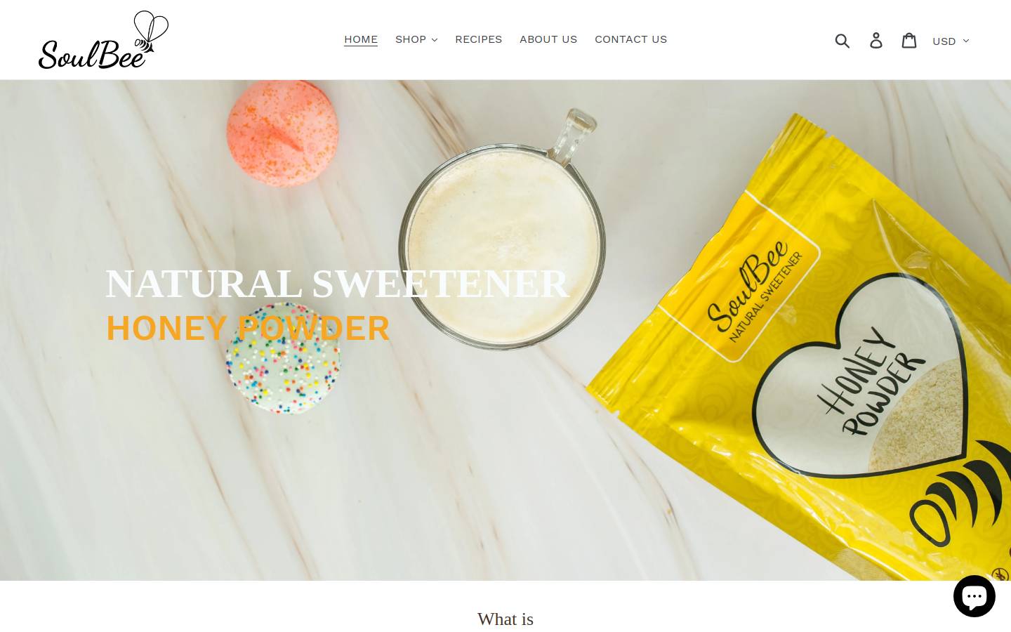 soulbeehoney.com homepage screenshot