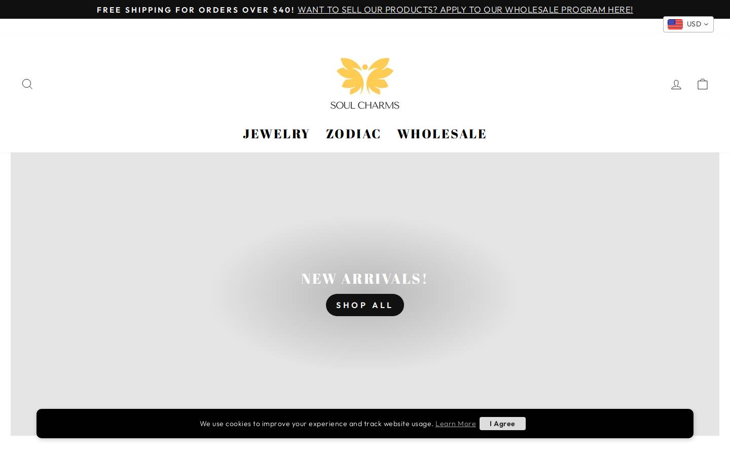 soulcharmsnyc.com homepage screenshot
