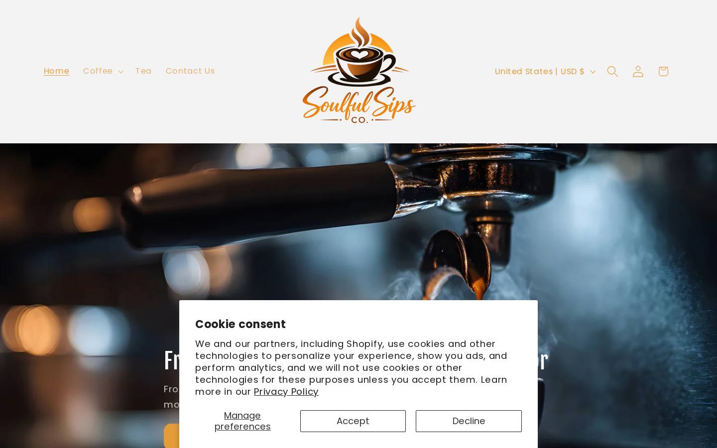 soulfulsip.com homepage screenshot