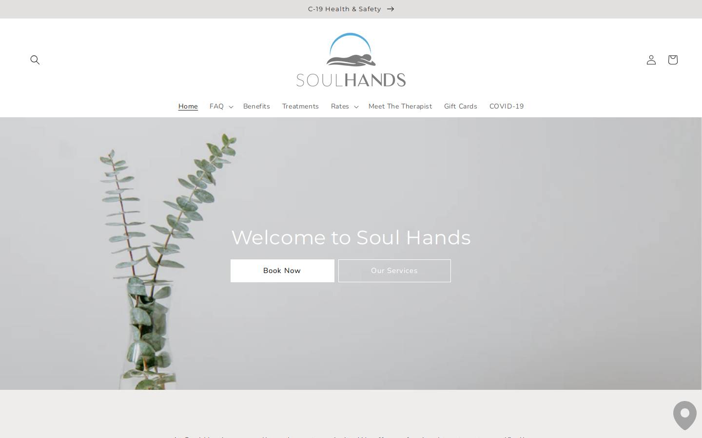soulhands.ca homepage screenshot