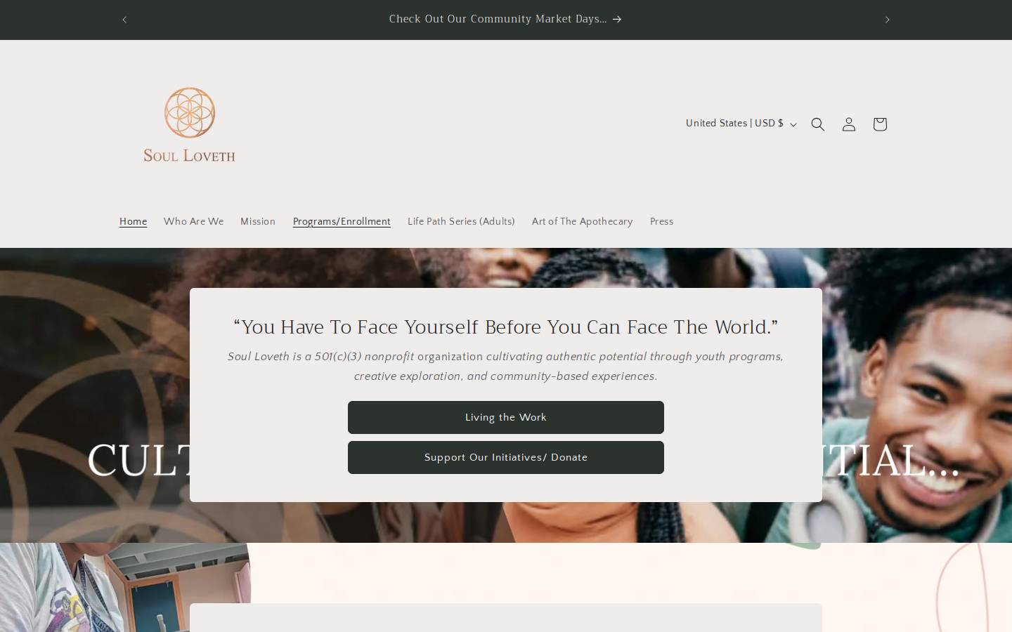 soulloveth.com homepage screenshot