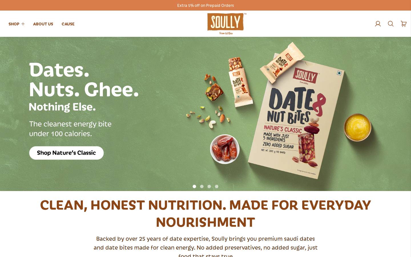 soullyfoods.com homepage screenshot