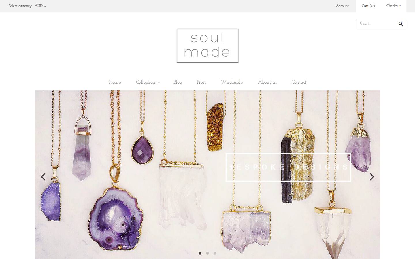 soulmadeboutique.com homepage screenshot