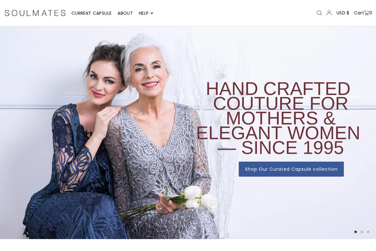 Soulmates homepage screenshot