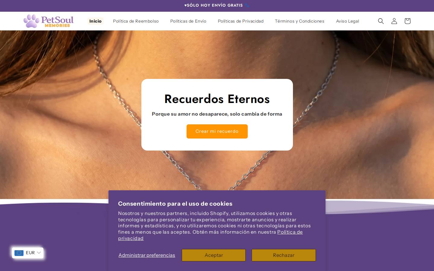 soulmemo.store homepage screenshot