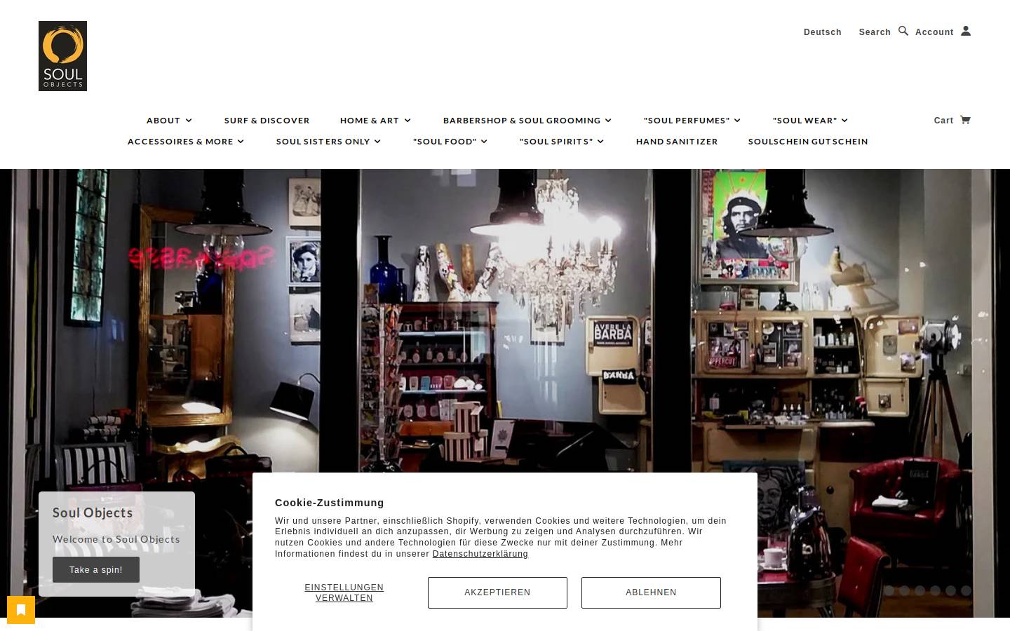 soulobjects.de homepage screenshot