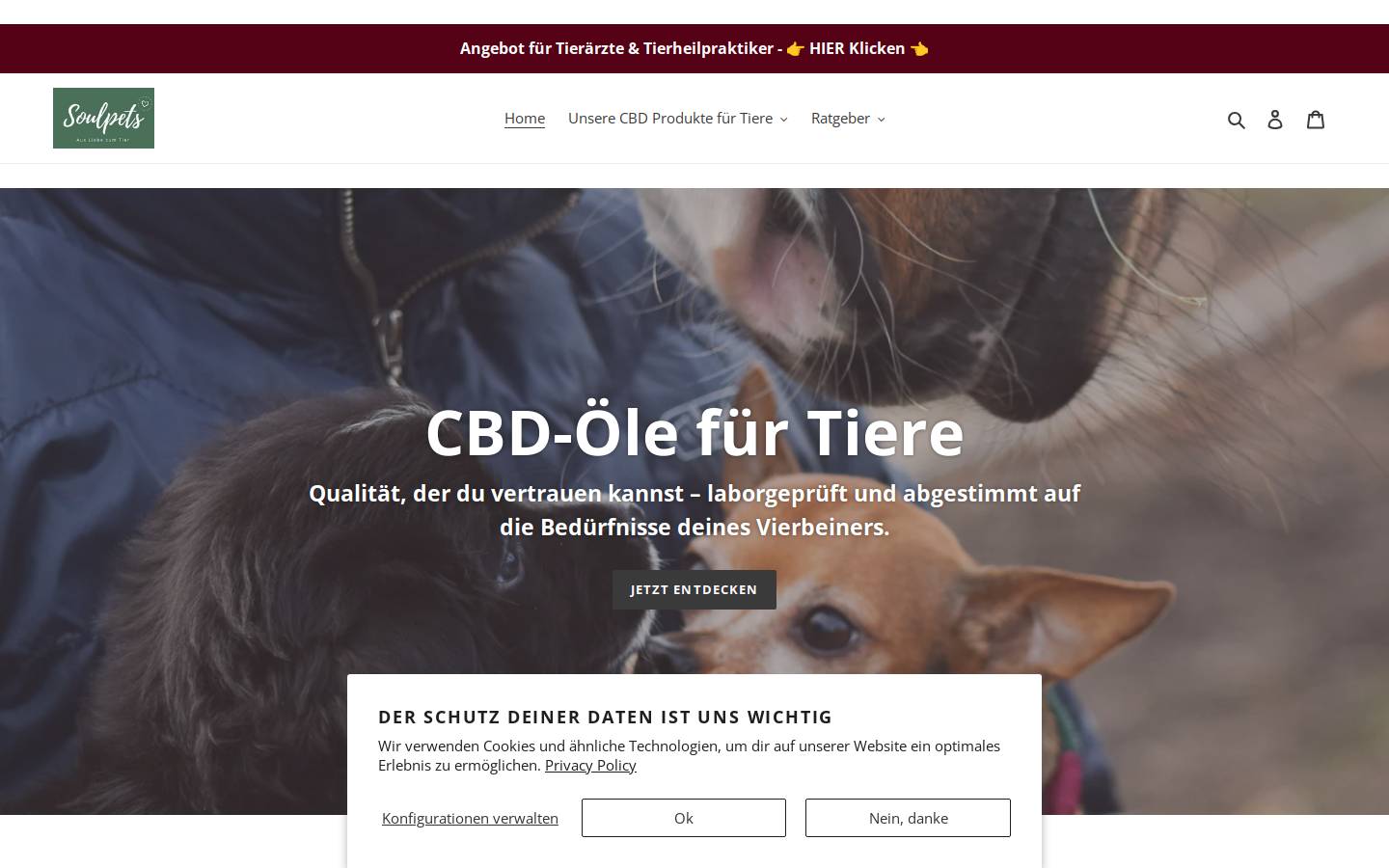 Soulpets homepage screenshot