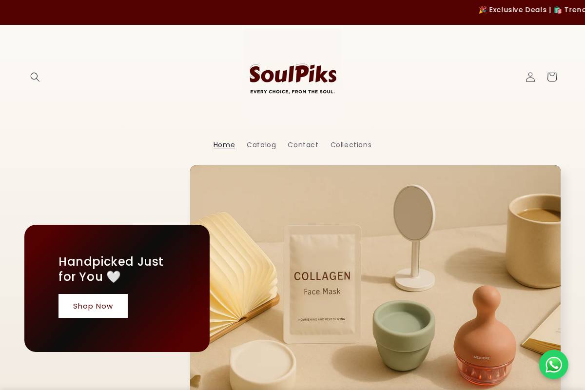 soulpiks.in homepage screenshot