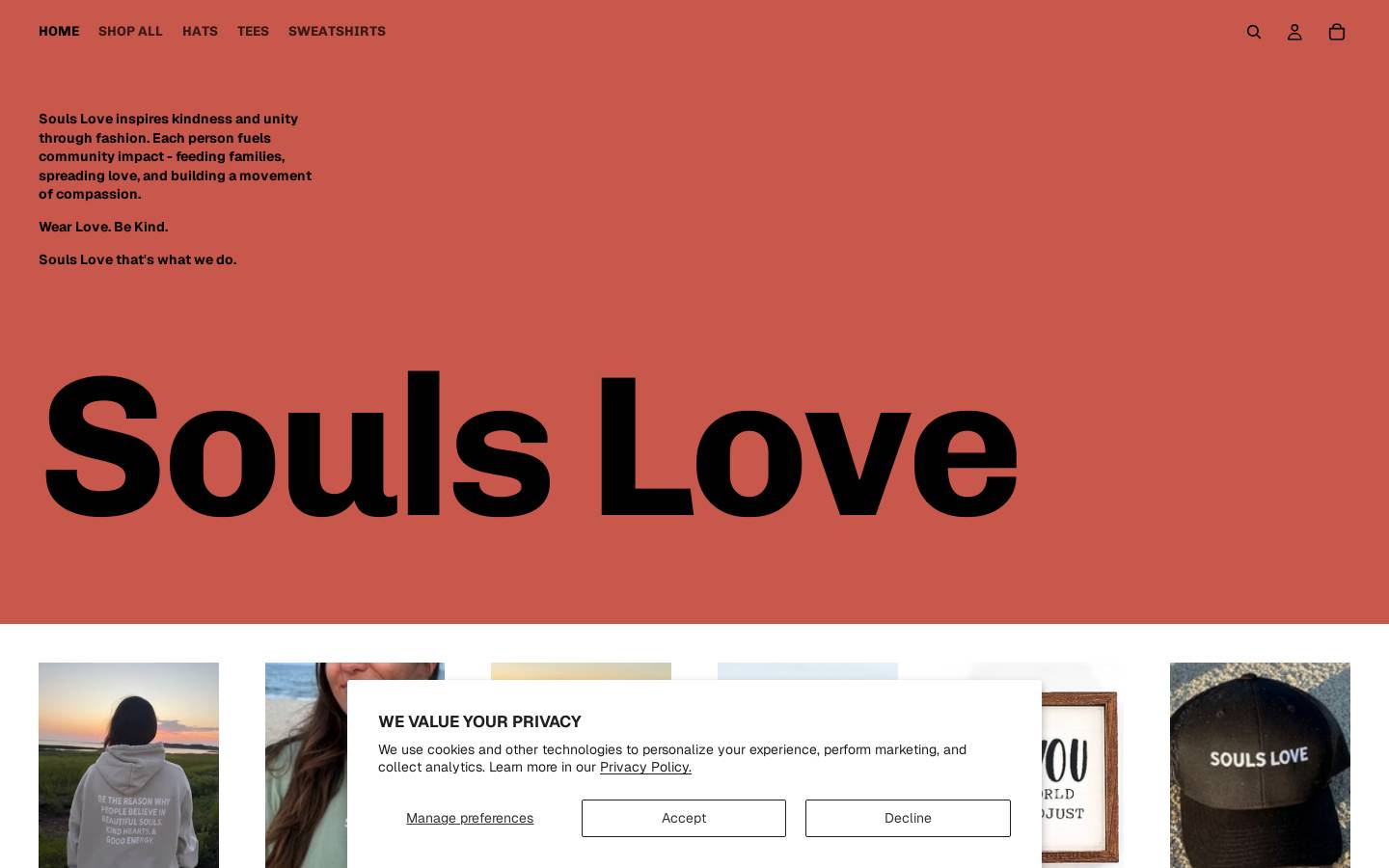 soulslove.com homepage screenshot