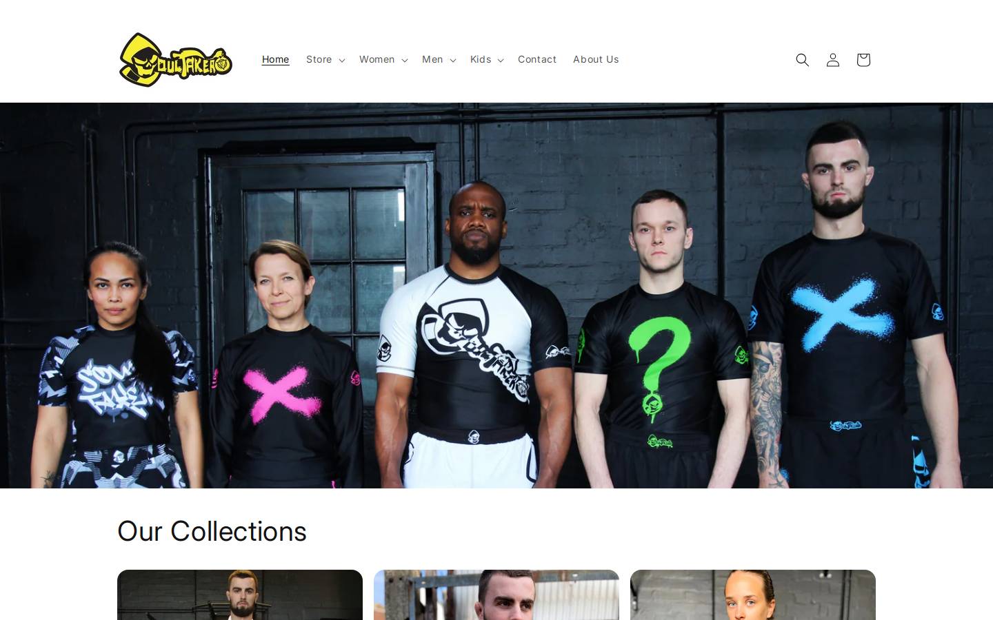 soultaker-fightwear.com homepage screenshot