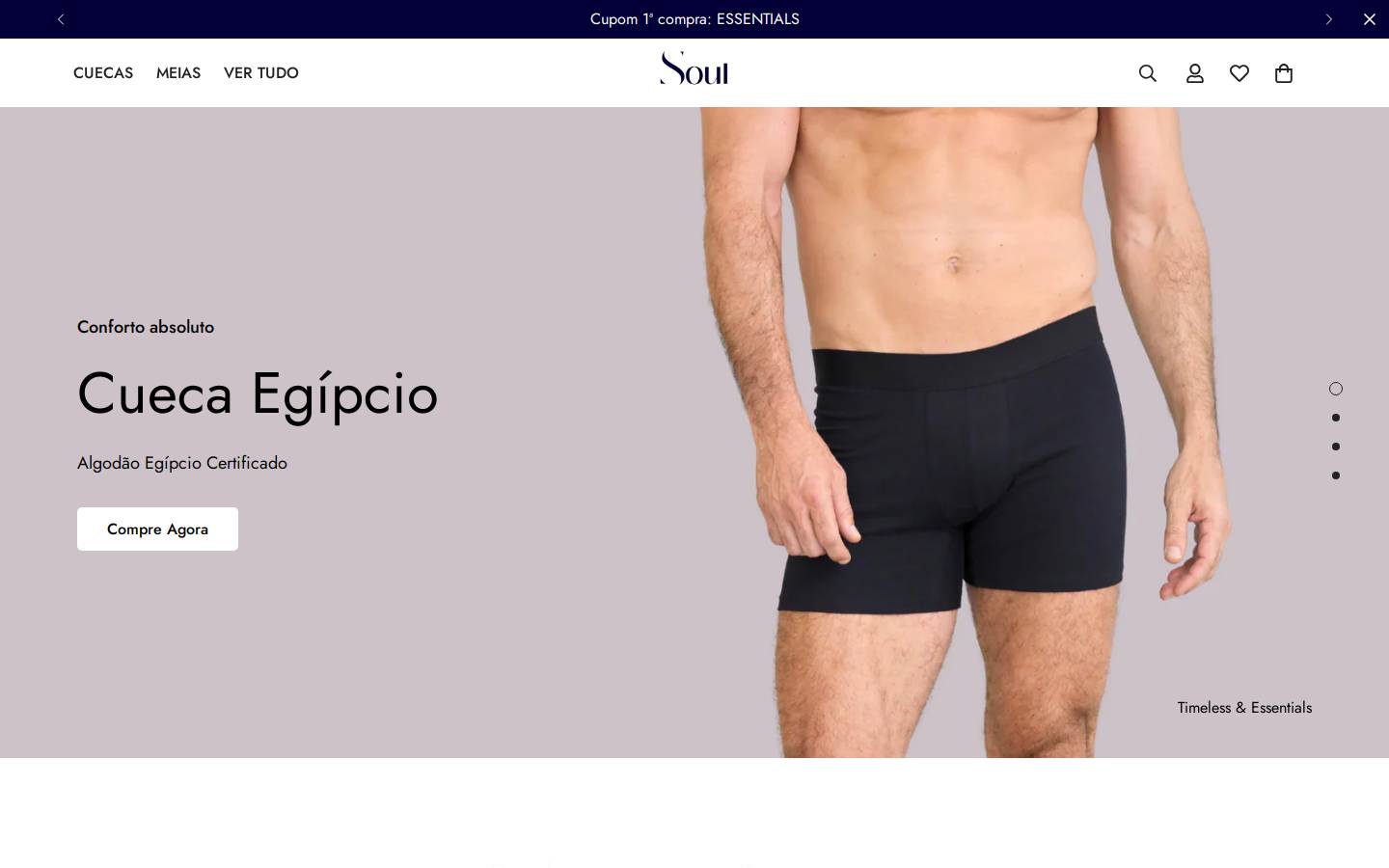 soulunderwear.com.br homepage screenshot