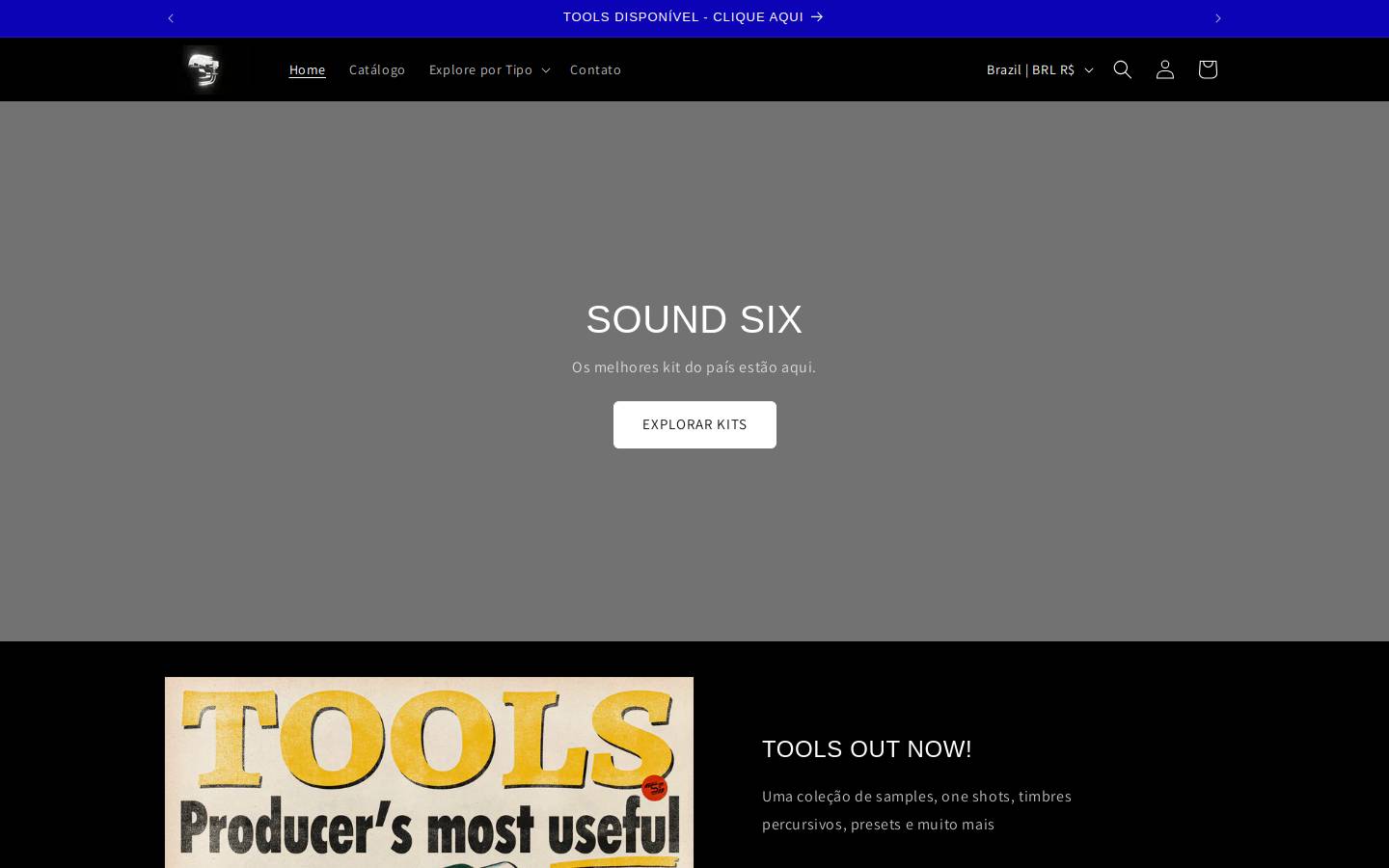 sound-six.com homepage screenshot