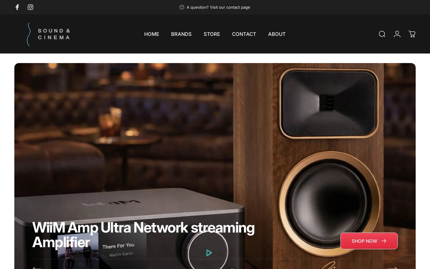 soundandcinema.co.za homepage screenshot