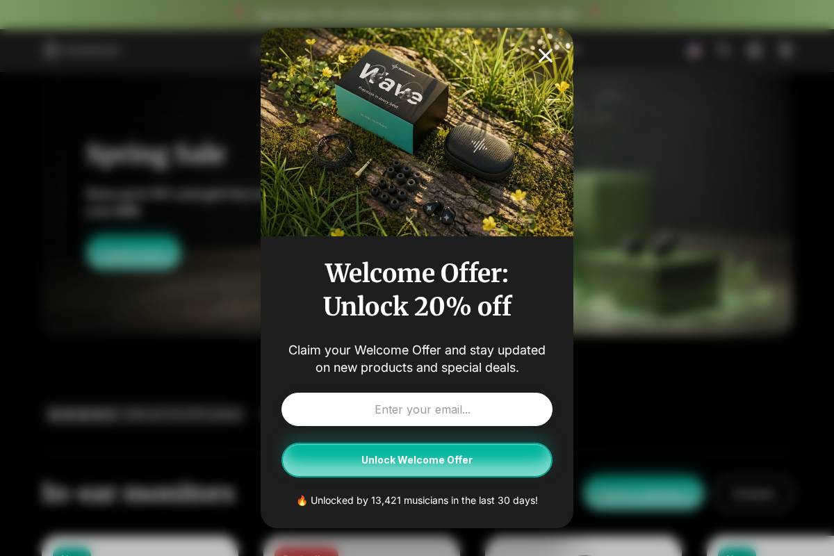 Soundbrenner homepage screenshot