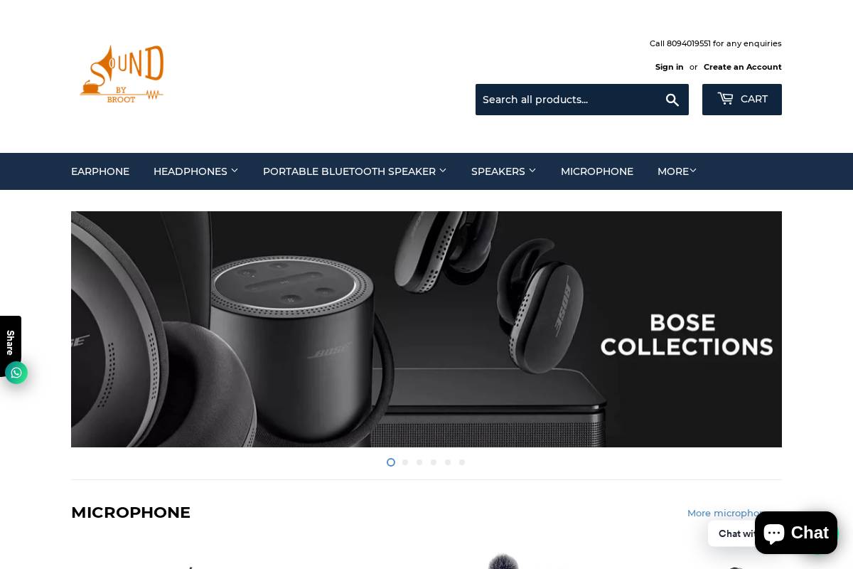 soundbybroot.com homepage screenshot