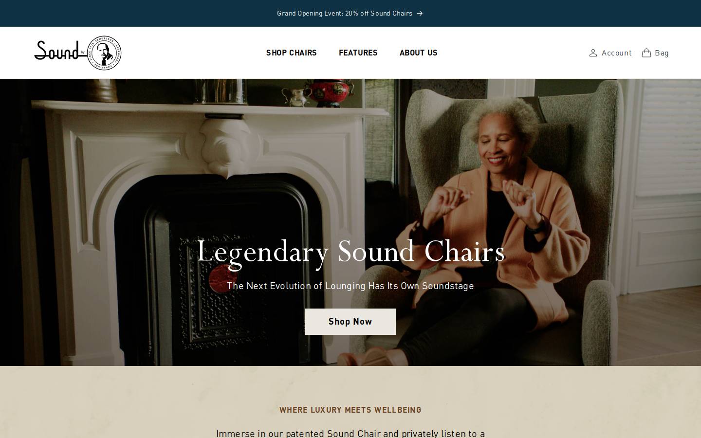soundbysamuelson.com homepage screenshot