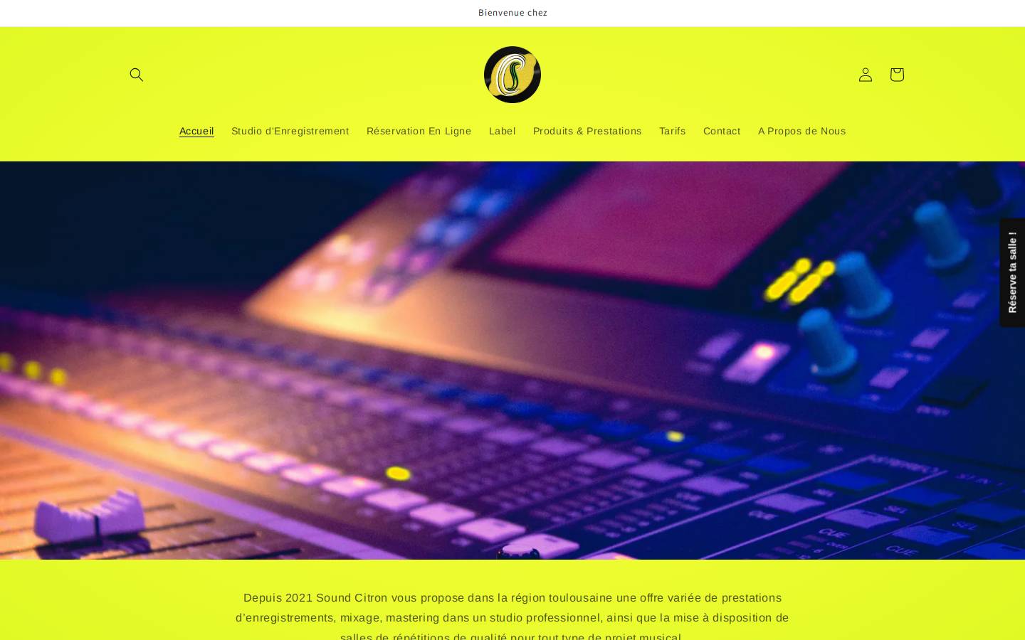 soundcitron.fr homepage screenshot