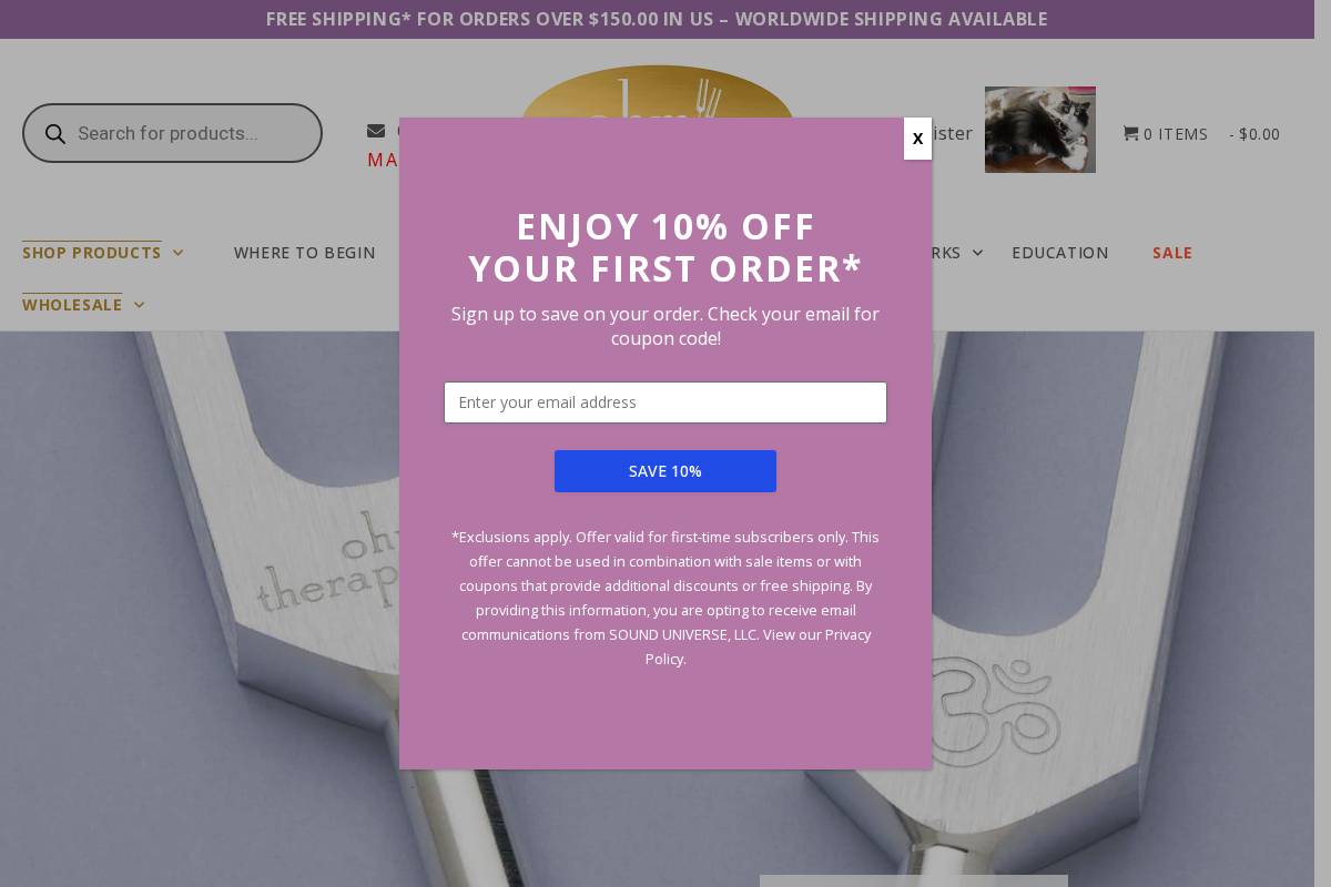 soundhealingtools.com homepage screenshot
