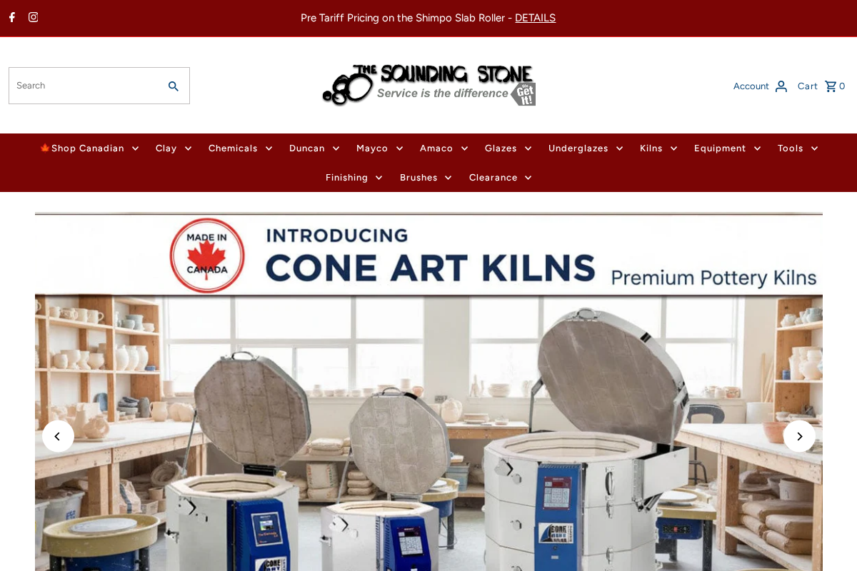 Sounding Stone homepage screenshot