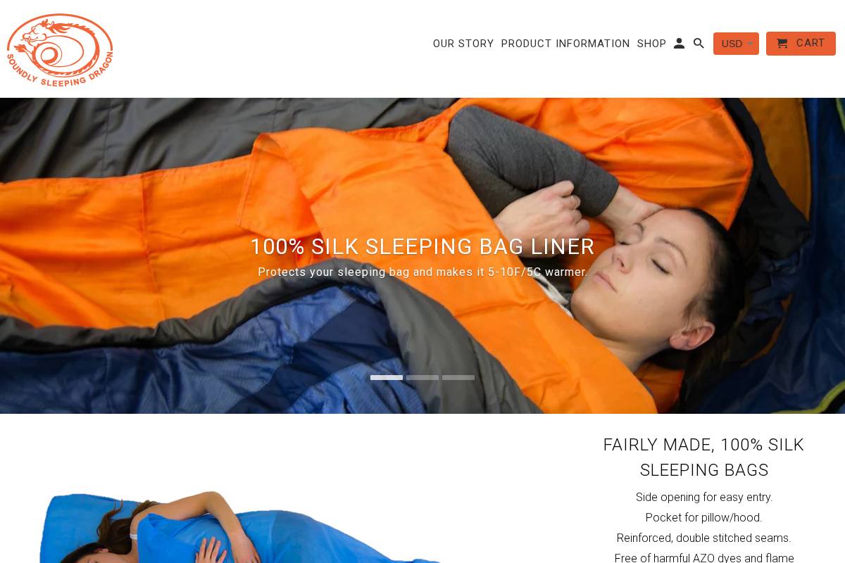 soundlysleepingdragon.com homepage screenshot