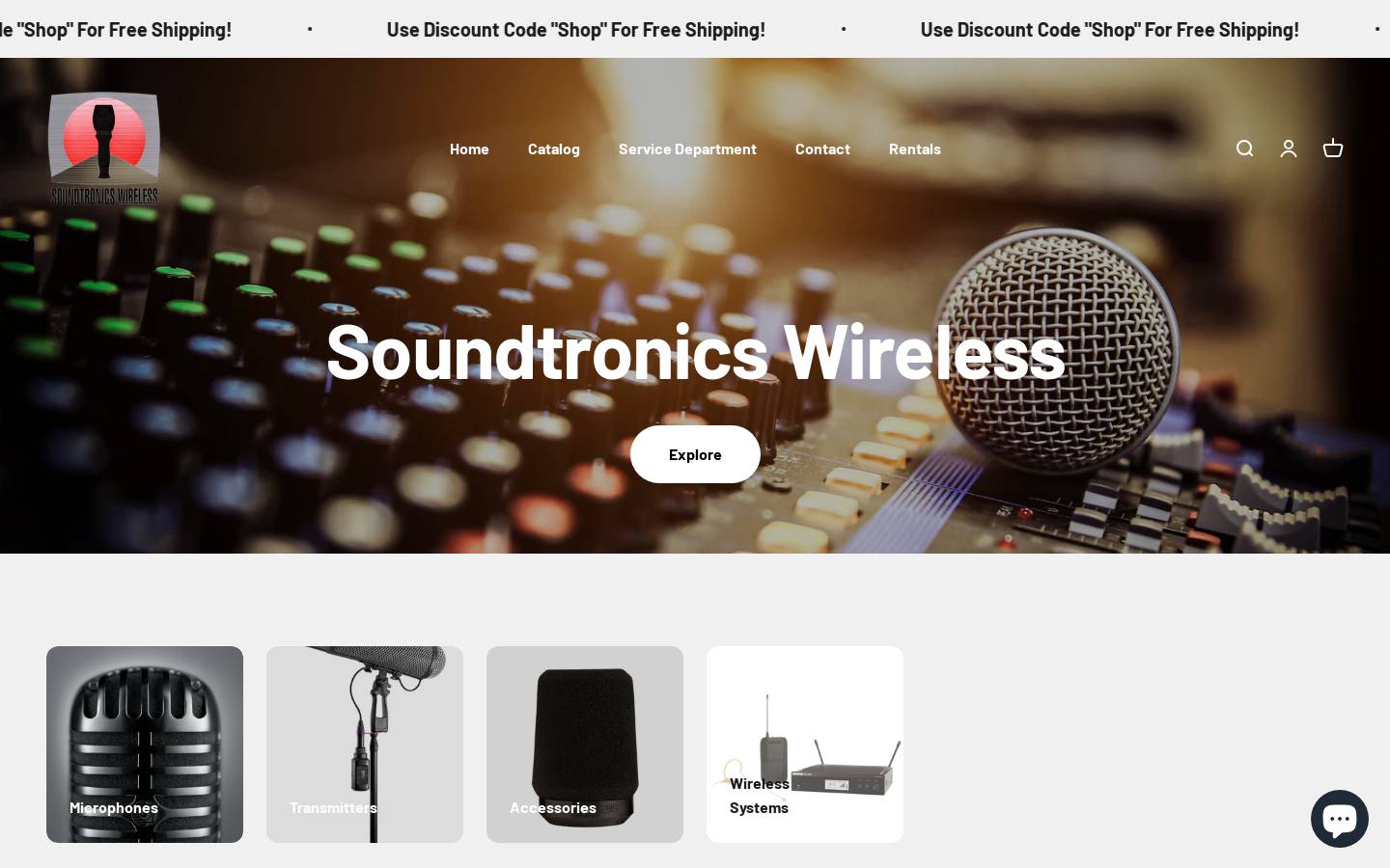 soundtronics.com homepage screenshot
